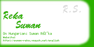 reka suman business card